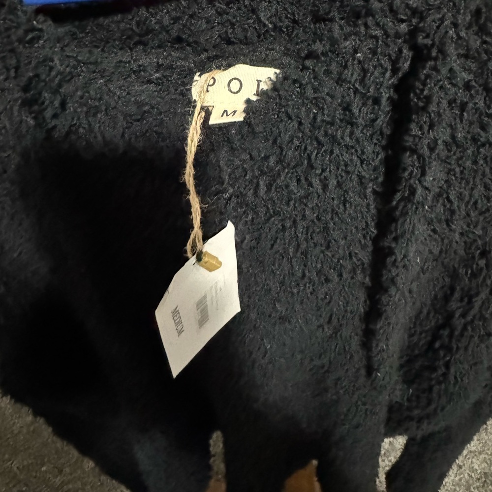 POL Women’s Sherpa Fuzzy Soft Knit Hoodie Size M NWT - Picture 4 of 8